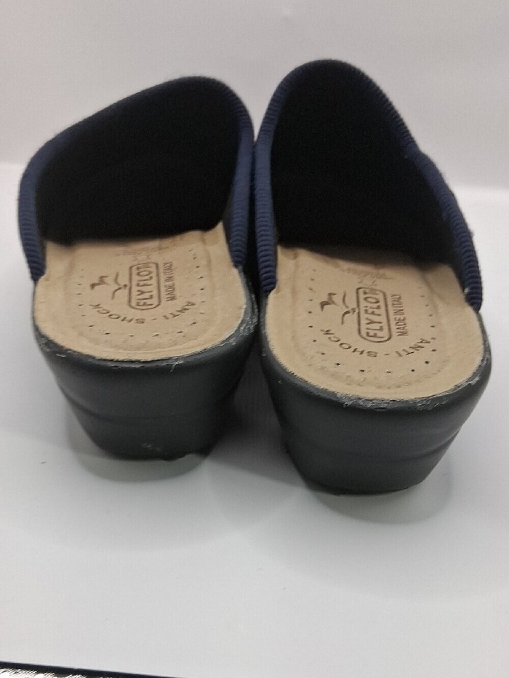 Women's Navy Mesh Slip-On Clogs - Picture 6 of 8
